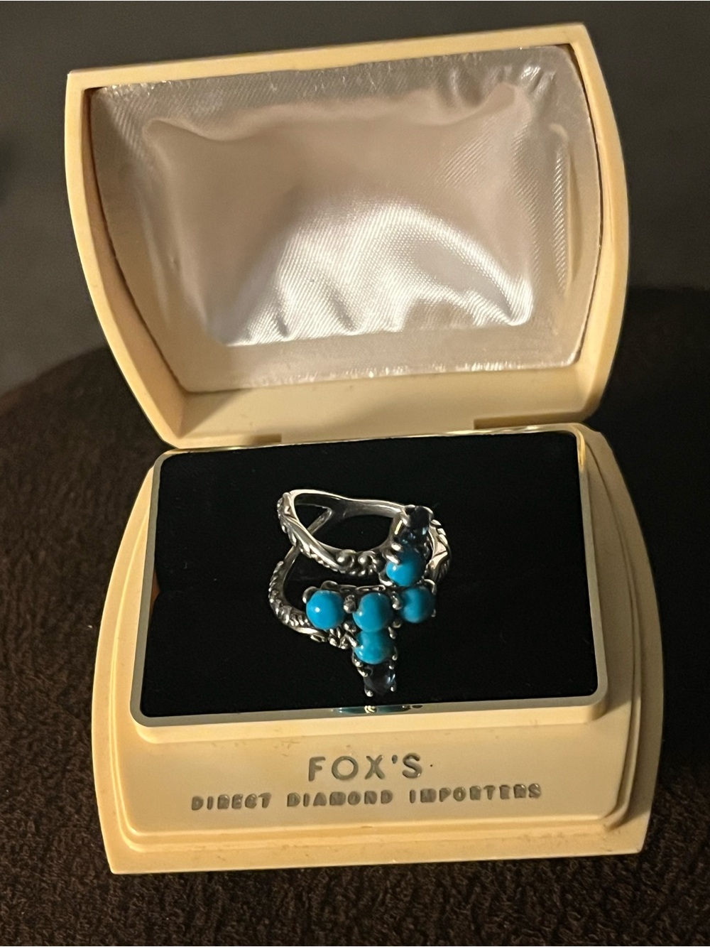 Carolyn Pollack sleeping beauty turquoise and blue topaz.
